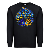 Black World Down Syndrome Day Premium Sweatshirt - CowhideDigitalArt