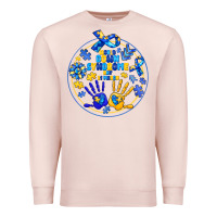 Pale Pink World Down Syndrome Day Premium Sweatshirt - CowhideDigitalArt