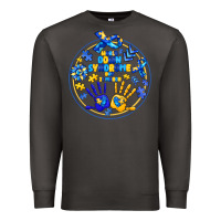 Smoke World Down Syndrome Day Premium Sweatshirt - CowhideDigitalArt