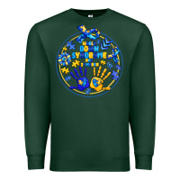 Sports Green World Down Syndrome Day Premium Sweatshirt - CowhideDigitalArt