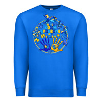 True Royal World Down Syndrome Day Premium Sweatshirt - CowhideDigitalArt