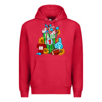 Cardinal Football Frappe Premium Hoodie - FaDigitalArtStudio