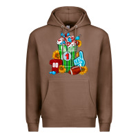 Chestnut Football Frappe Premium Hoodie - FaDigitalArtStudio