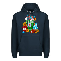 Navy Football Frappe Premium Hoodie - FaDigitalArtStudio