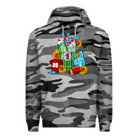 Slate Camo Football Frappe Premium Hoodie - FaDigitalArtStudio