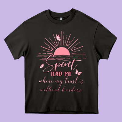 Spririt Religious Quote Heavy Core Tee Designed By Maliassmallbusiness