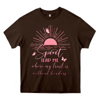 Chocolate Brown spririt religious quote Heavy Core Tee - MaliasSmallBusiness