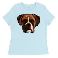 Baby Blue Boxer Ladies Tee - Jasminsmagicworld