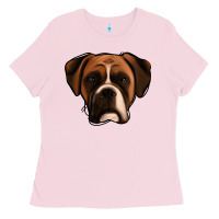 Bubblegum Pink Boxer Ladies Tee - Jasminsmagicworld