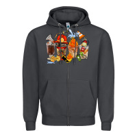 Smoke Firefighter Coffee Cups Zipper Hoodie - FaDigitalArtStudio