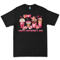 Black happy valentine's day coffee cups Premium Tee - MaliasSmallBusiness