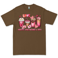 Cacao happy valentine's day coffee cups Premium Tee - MaliasSmallBusiness