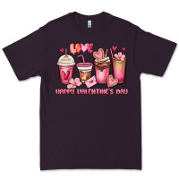 Plum happy valentine's day coffee cups Premium Tee - MaliasSmallBusiness