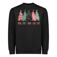 Black merry and bright Heavyweight Sweatshirt - CowGirlArtShop