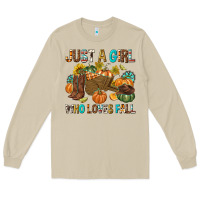 Mushroom Just a Girl Who Loves Fall Long Sleeve Tee - texasbilliewilder