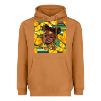 Meerkat juneteenth afro girl seamless pattern Heavyweight Hoodie - BundleAndBundleShop