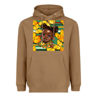 Toasted Coconut juneteenth afro girl seamless pattern Heavyweight Hoodie - BundleAndBundleShop