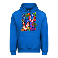 Cobalt puerto rico love Urban Hoodie - Artiststas