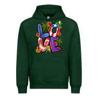 Forest Green puerto rico love Urban Hoodie - Artiststas