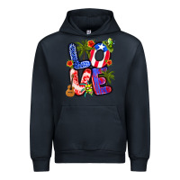Navy puerto rico love Urban Hoodie - Artiststas
