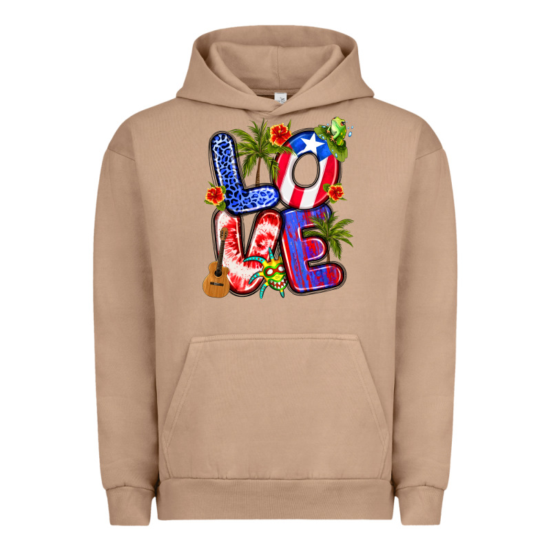Puerto Rico Love Urban Hoodie by Artiststas | Teevron