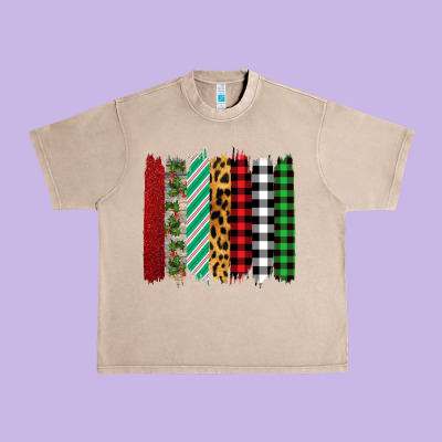 Christmas Brushstrokes Urban Heavy Tee Designed By Bettercallsaul