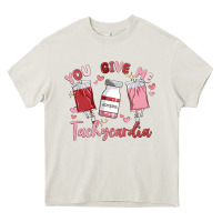 Cream you give me tachycardia Heavy Core Tee - MaliasSmallBusiness