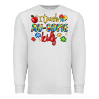 Oatmeal Heather i teach au some kids Premium Sweatshirt - LillyAllenDesigns
