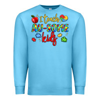 Ocean Blue i teach au some kids Premium Sweatshirt - LillyAllenDesigns