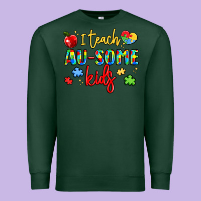 I Teach Au Some Kids Premium Sweatshirt Designed By Lillyallendesigns