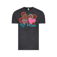 Vintage Black valentine's day be mine hearts sunflower Vintage Tee - RanaPortraitStore