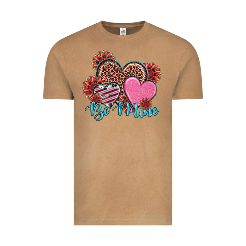 Valentine's Day Be Mine Hearts Sunflower Vintage Tee by RanaPortraitStore | Teevron