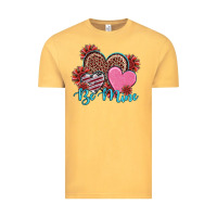 Vintage Mustard valentine's day be mine hearts sunflower Vintage Tee - RanaPortraitStore