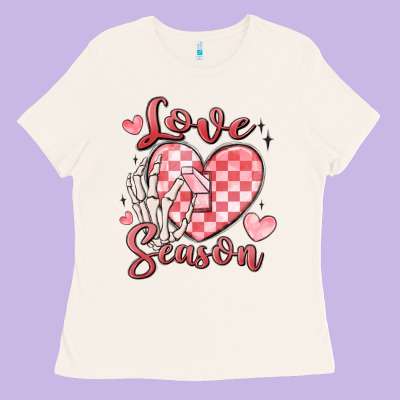 Love Season Ladies Tee Designed By Maliassmallbusiness