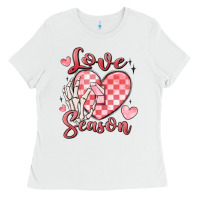White love season Ladies Tee - MaliasSmallBusiness