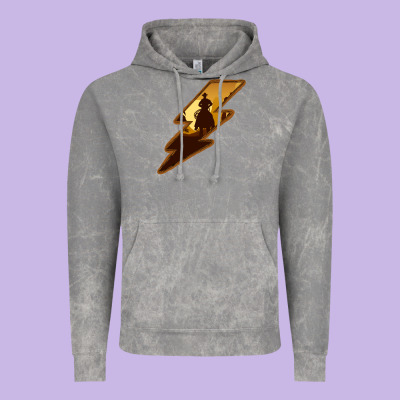 Cowboy Sunset Lightning Vintage Hoodie Designed By Bettercallsaul