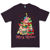 Plum merry bookmas christmas book tree Premium Tee - MaliasSmallBusiness
