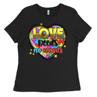 Black Love needs no words Ladies Tee - NancyCooperArtShop