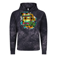 Cloud Black Missouri Map Sunflower Cactus Serape Vintage Hoodie - RanaPortraitStore