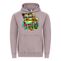 Vintage Zinc Missouri Map Sunflower Cactus Serape Vintage Hoodie - RanaPortraitStore