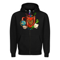 Black teacher crayons coffee mug Zipper Hoodie - FaDigitalArtStudio