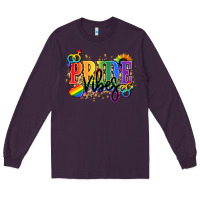 Plum Pride vibes Long Sleeve Tee - NancyCooperArtShop