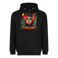Black chingona sugar skull Heavyweight Hoodie - BundleAndBundleShop