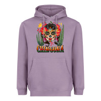 Lavender chingona sugar skull Heavyweight Hoodie - BundleAndBundleShop