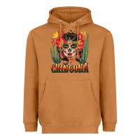 Meerkat chingona sugar skull Heavyweight Hoodie - BundleAndBundleShop