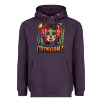 Plum chingona sugar skull Heavyweight Hoodie - BundleAndBundleShop