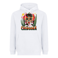 White chingona sugar skull Heavyweight Hoodie - BundleAndBundleShop