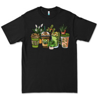 Black plant lover coffee cups Premium Tee - NancyCooperArtShop