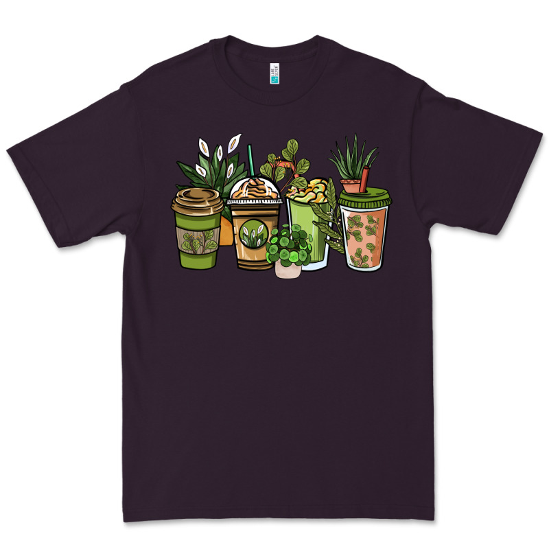 Plant Lover Coffee Cups Premium Tee by NancyCooperArtShop | Teevron