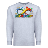 Heather Grey neurodiversity Premium Sweatshirt - LillyAllenDesigns